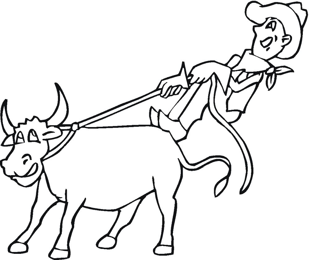 Desenho de Vacas para colorir e imprimir: número 19