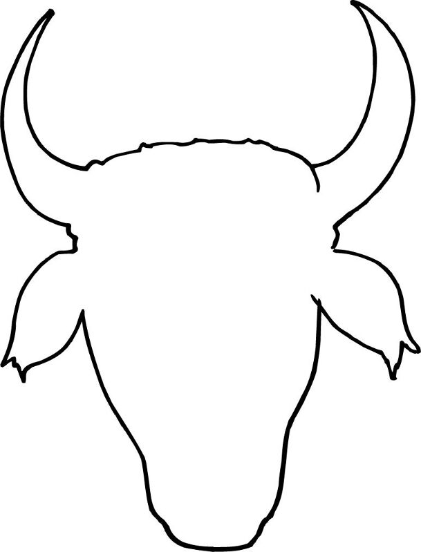 Desenho de Vacas para colorir e imprimir: número 29