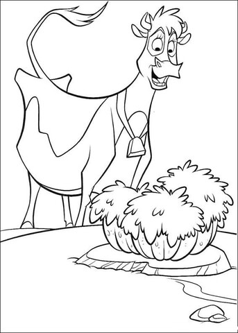 Desenho de Vacas para colorir e imprimir: número 31