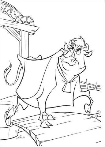 Desenho de Vacas para colorir