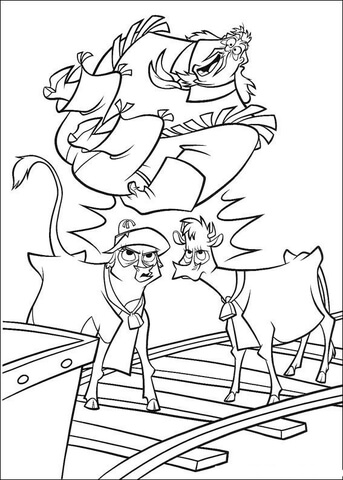 Desenho de Vacas para colorir