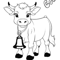 Desenho de Vacas para colorir