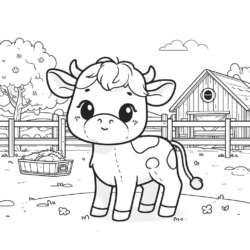 Desenho de Vacas para colorir