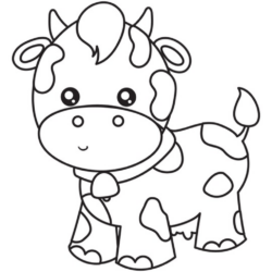 Desenho de Vacas para colorir