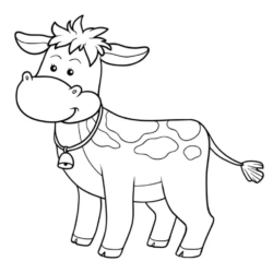 Desenho de Vacas para colorir