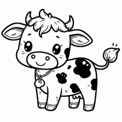 Desenho de Vacas para colorir