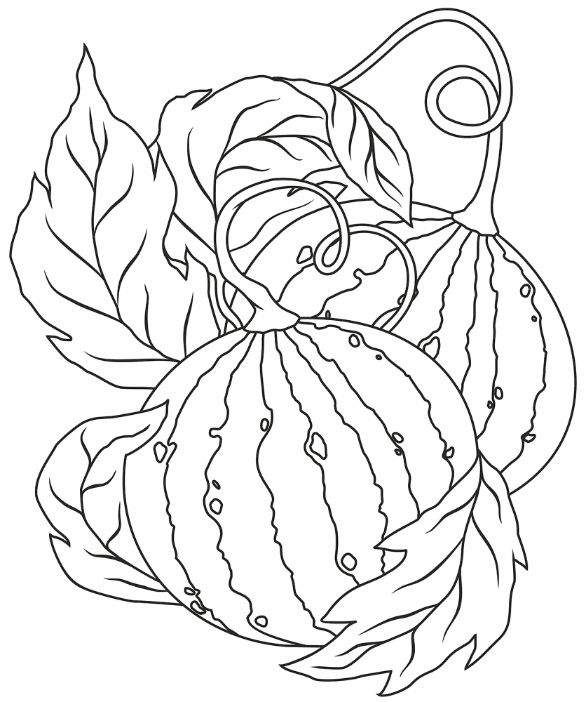 Desenho de Verão para colorir e imprimir: número 4