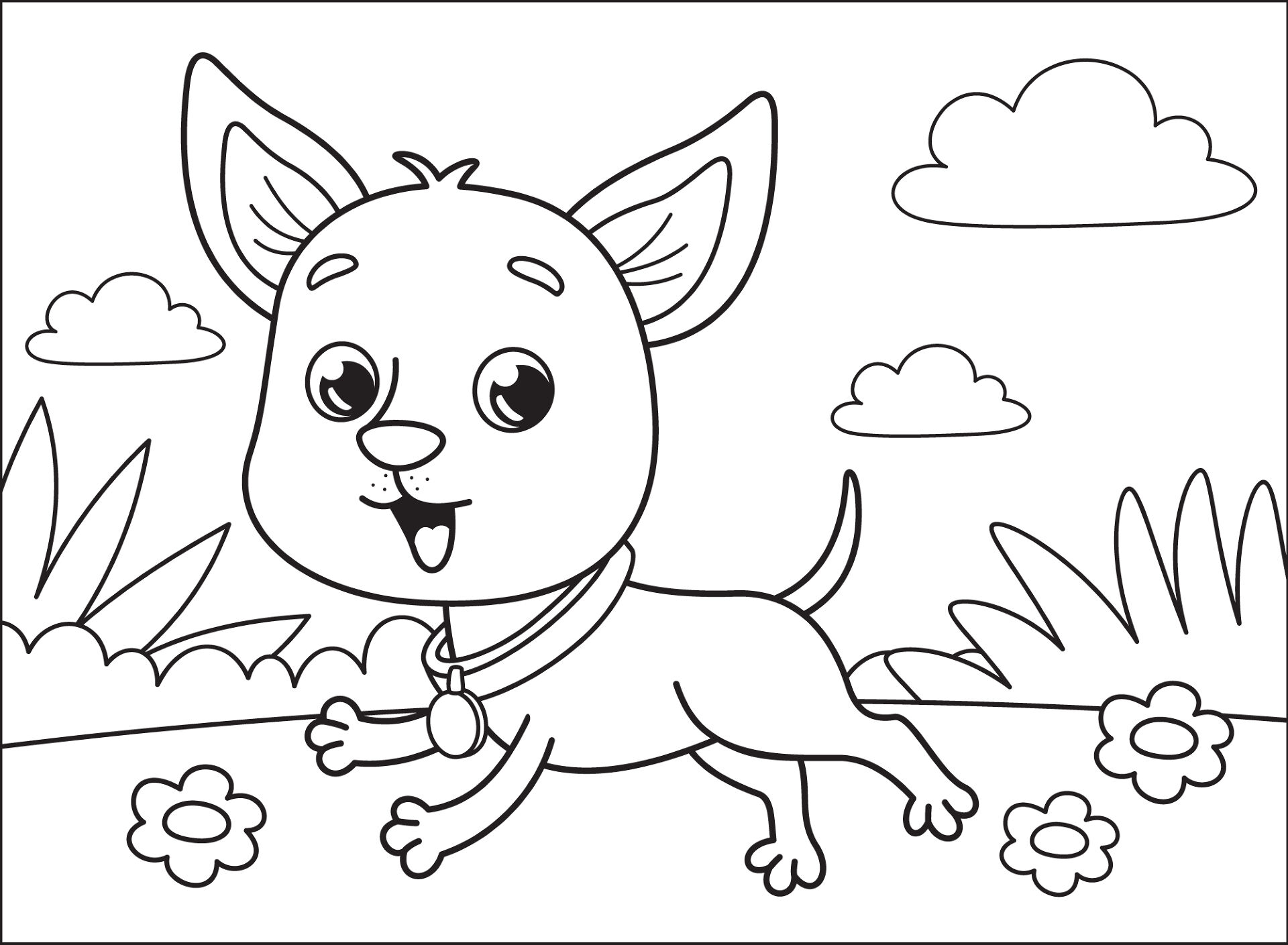 Desenho de Verão para colorir e imprimir: número 18