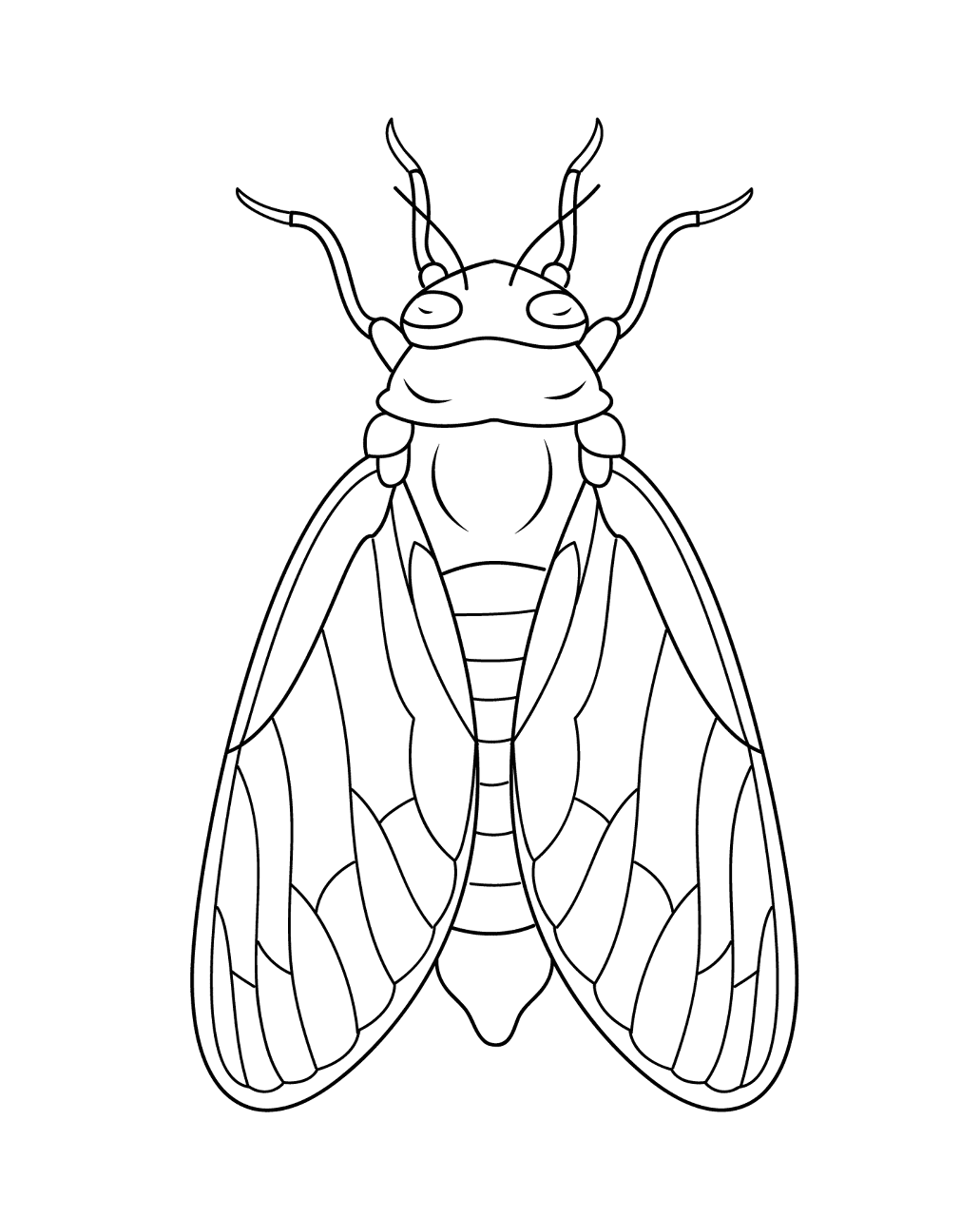 Desenho de Verão para colorir e imprimir: número 19