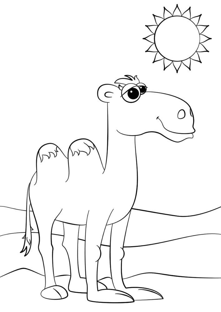 Desenho de Verão para colorir e imprimir: número 24