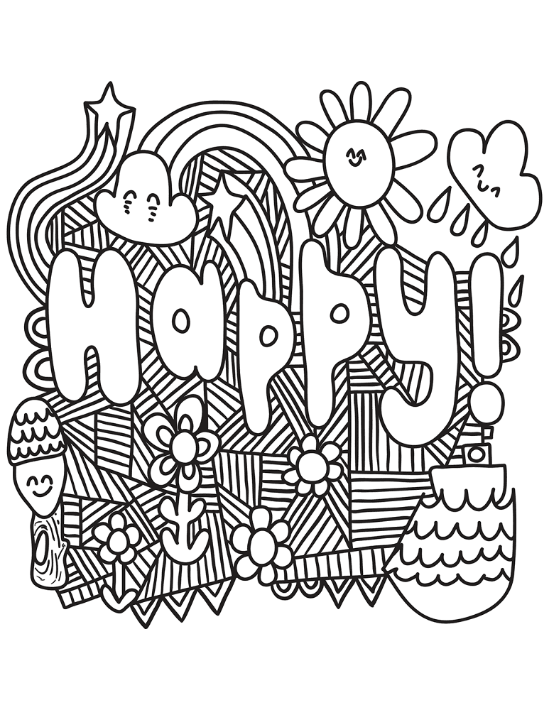 Desenho de Verão para colorir e imprimir: número 32