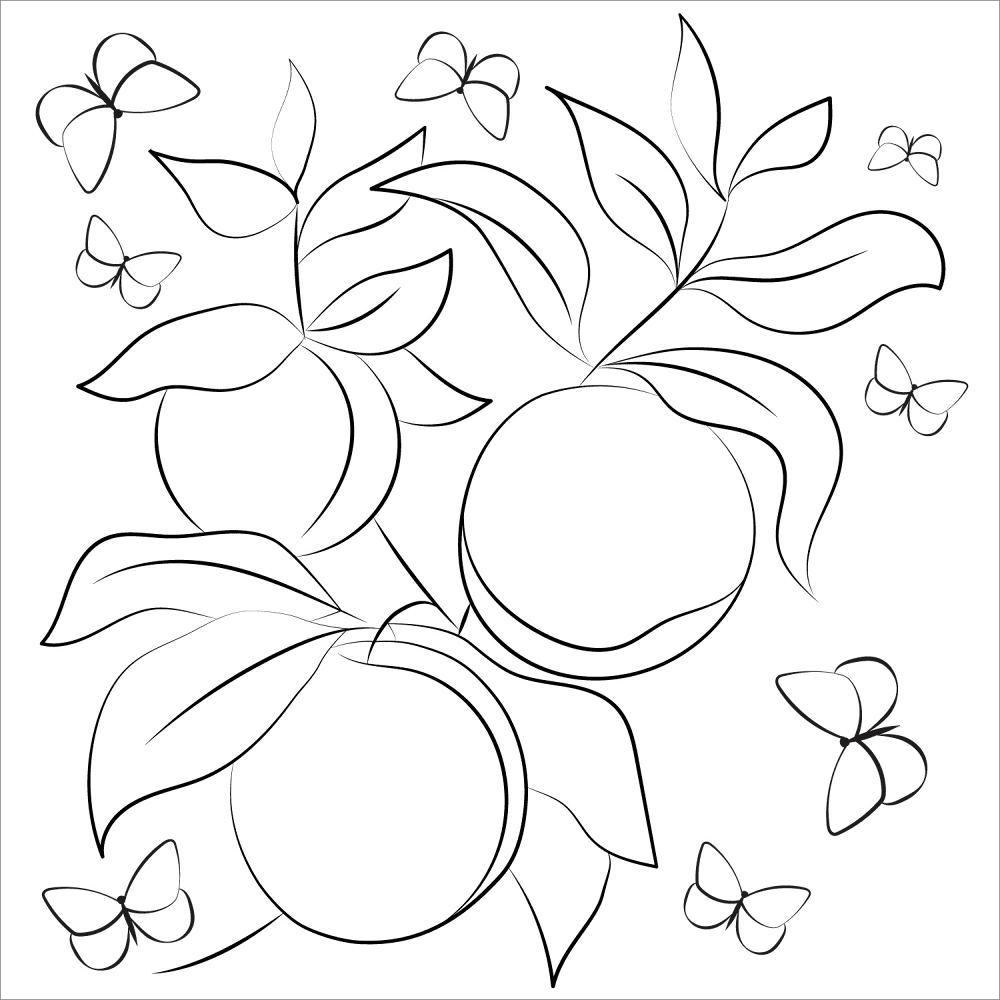 Desenho de Verão para colorir e imprimir: número 48