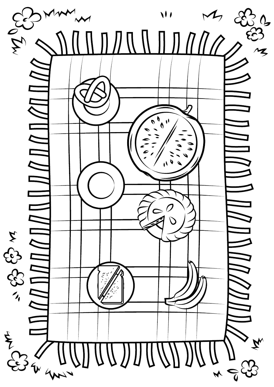Desenho de Verão para colorir