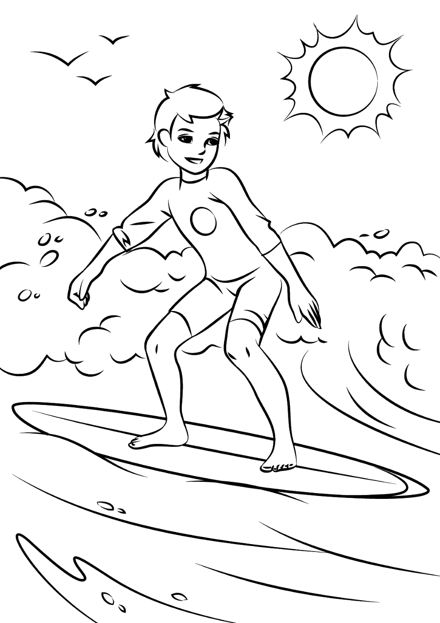 Desenho de Verão para colorir