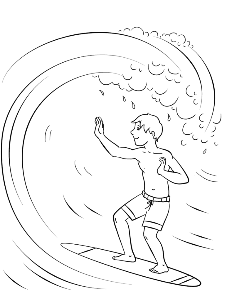 Desenho de Verão para colorir