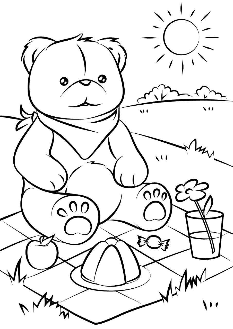 Desenho de Verão para colorir