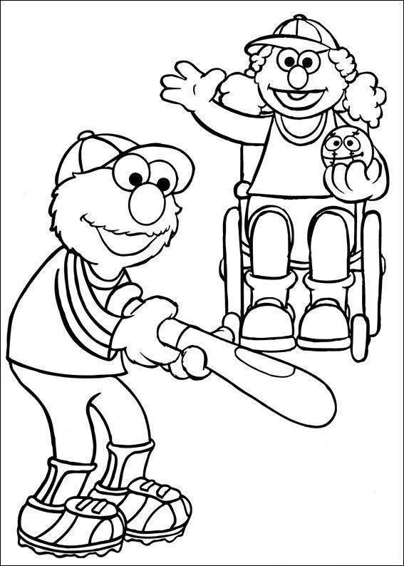 Desenho de Vila Sesamo para colorir e imprimir: número 12