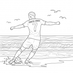 Desenho de Vini Jr para colorir e imprimir: número 11