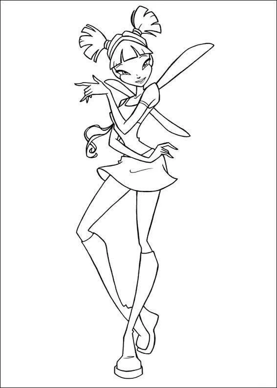 Desenho de Winx Club para colorir e imprimir: número 11