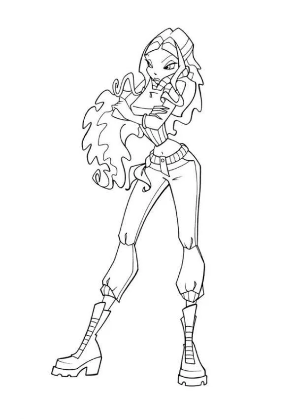 Desenho de Winx Club para colorir e imprimir: número 15