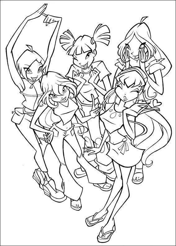 Desenho de Winx Club para colorir e imprimir: número 18