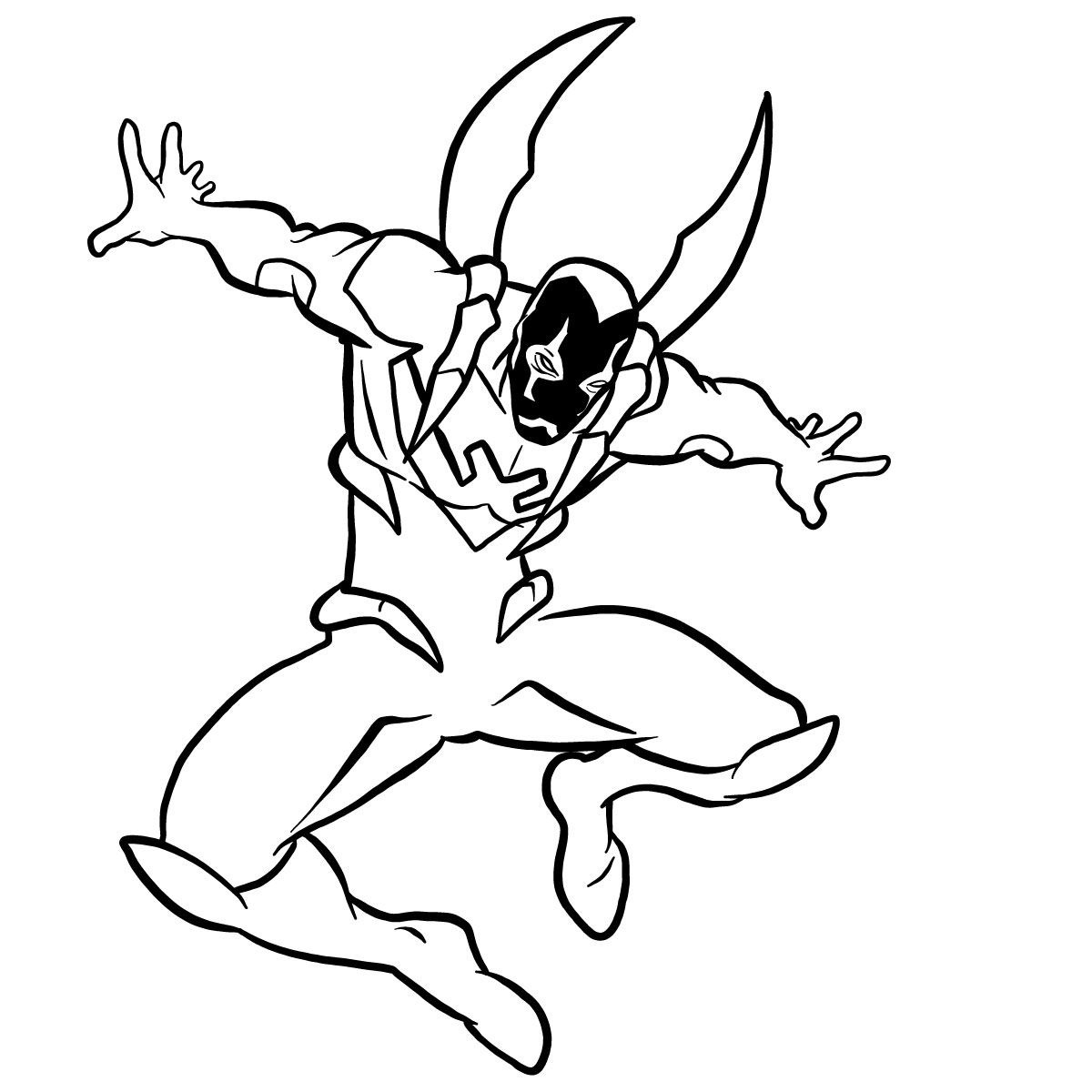 Desenho de Wolverine para colorir e imprimir: número 2
