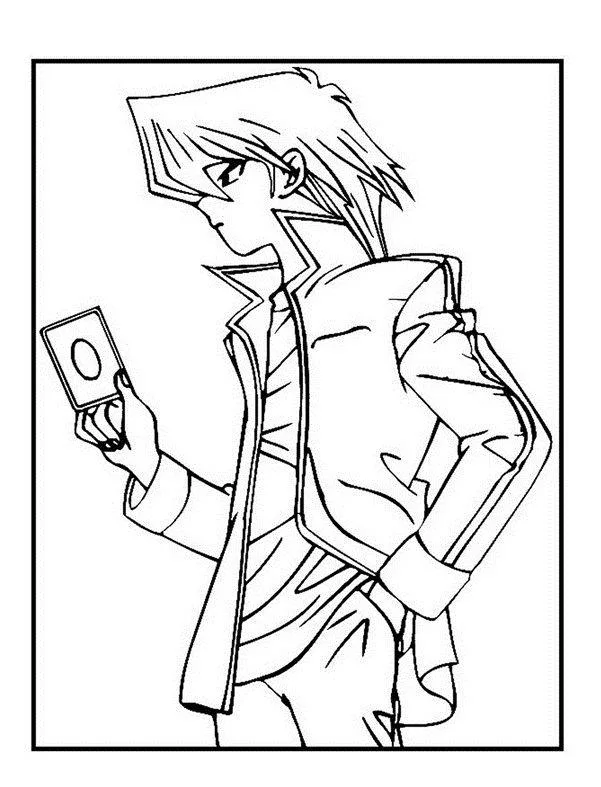 Desenho de Yu Gi Oh para colorir e imprimir: número 1