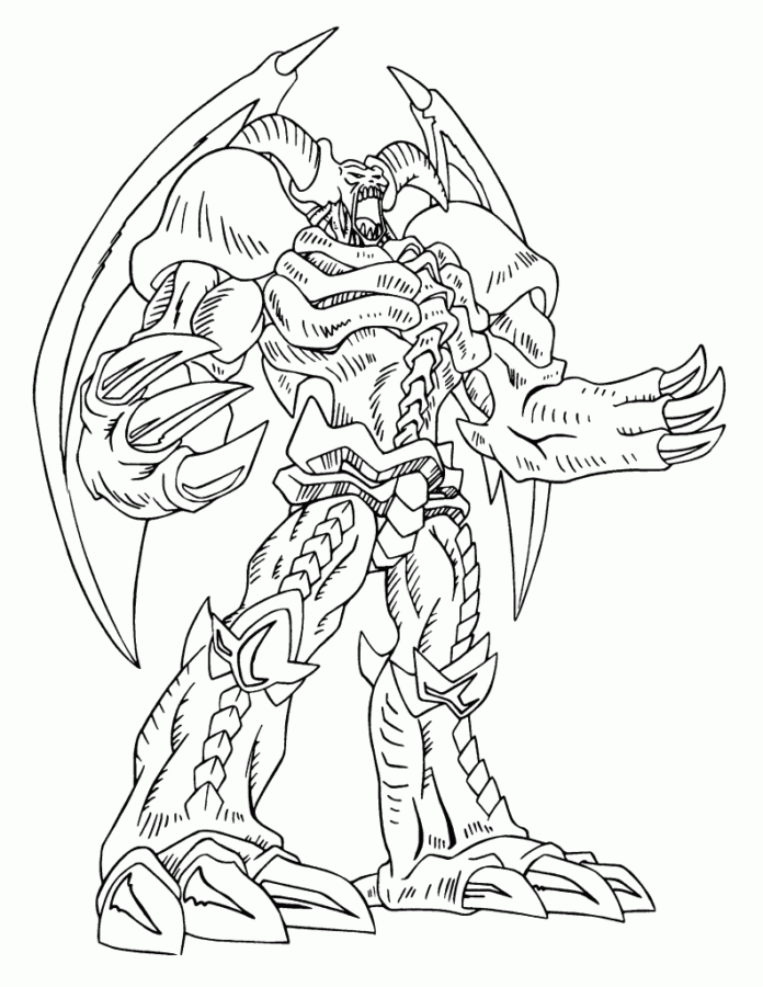 Desenho de Yu Gi Oh para colorir e imprimir: número 10
