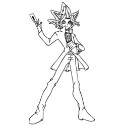 Desenho de Yu Gi Oh para colorir e imprimir: número 14